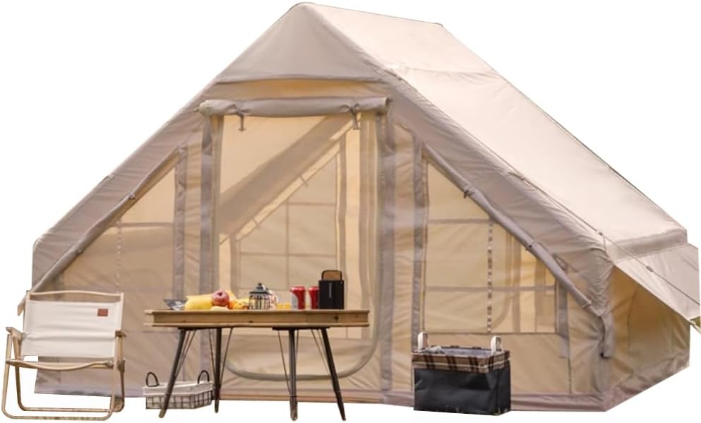 XDEMODA Inflatable Camping Tent - Effortless Setup, 4-6 People, 4 Seasons