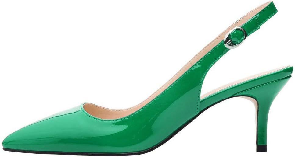 JOY IN LOVE Kitten Heels for Women Slingback Pumps Sandals