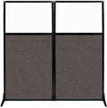 Workstation Partition Portable Wall Divider - 66in x 70in Mocha
