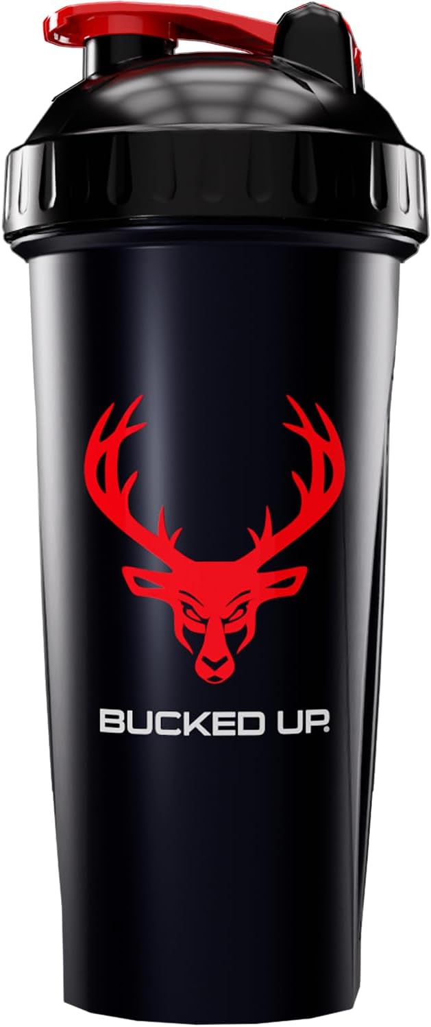 Bucked Up 28oz Shaker Bottle: Leak-Proof & BPA-Free!
