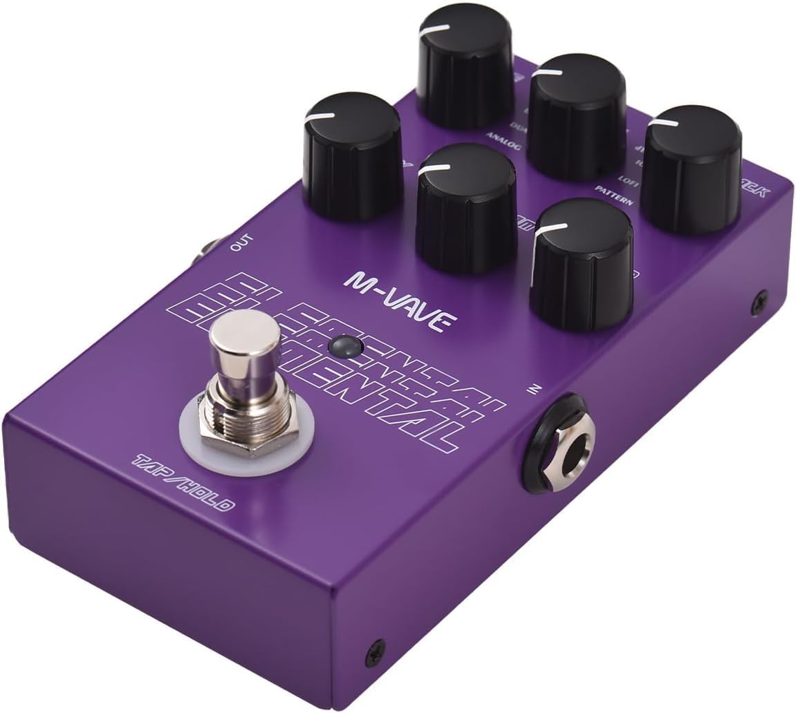 M-vave Elemental Digital Delay Pedal with 9 Unique Effects