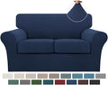 Turquoize 3 Piece Sofa Covers for 2 Cushion Loveseat - Durable