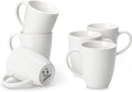 vancasso White Ceramic Coffee Mug Set of 6, 12 Oz - Everyday Classic