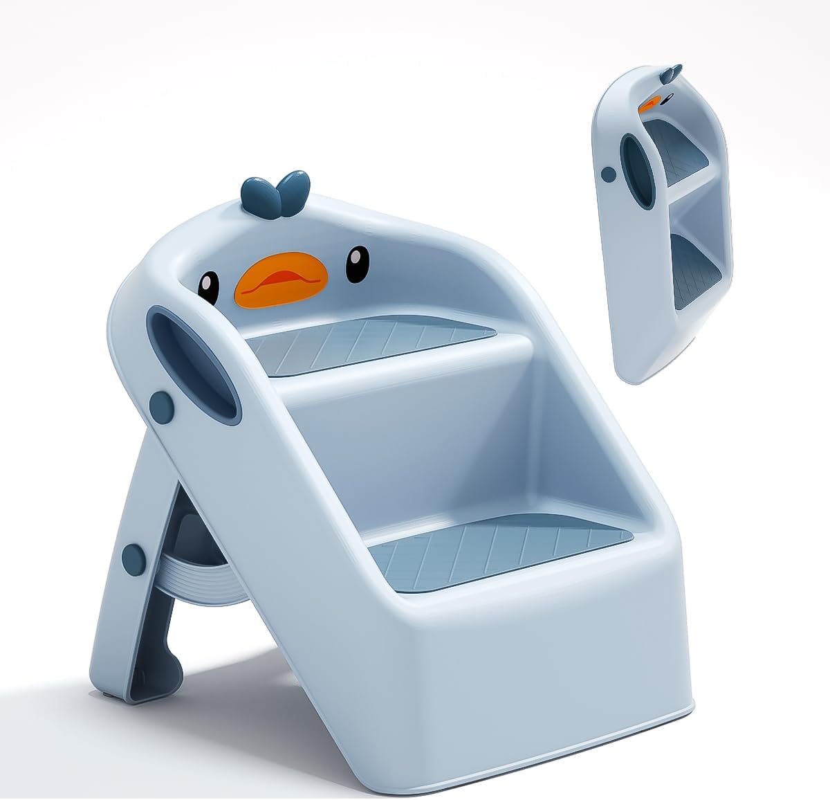Toddler Kids Step Stool for Bathroom Sink - Foldable 2 Step Stool