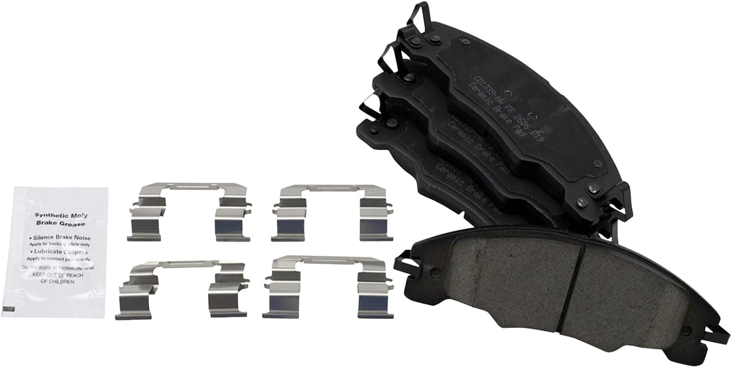 TRQ Front Brake Pads Ceramic for 2008-2011 Ford Focus Vehicles