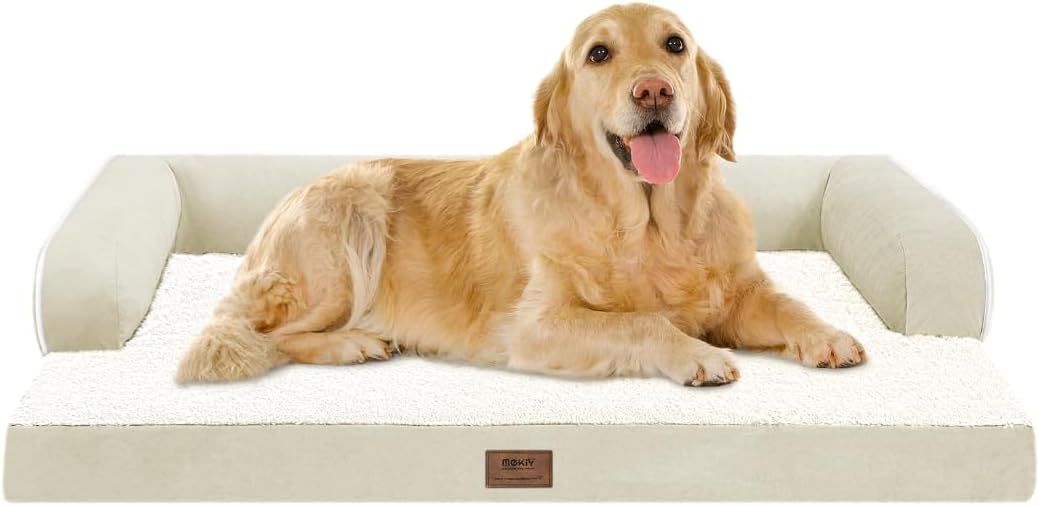 Large Dog Bed Orthopedic Washable: Extra XL Memory Foam Couch