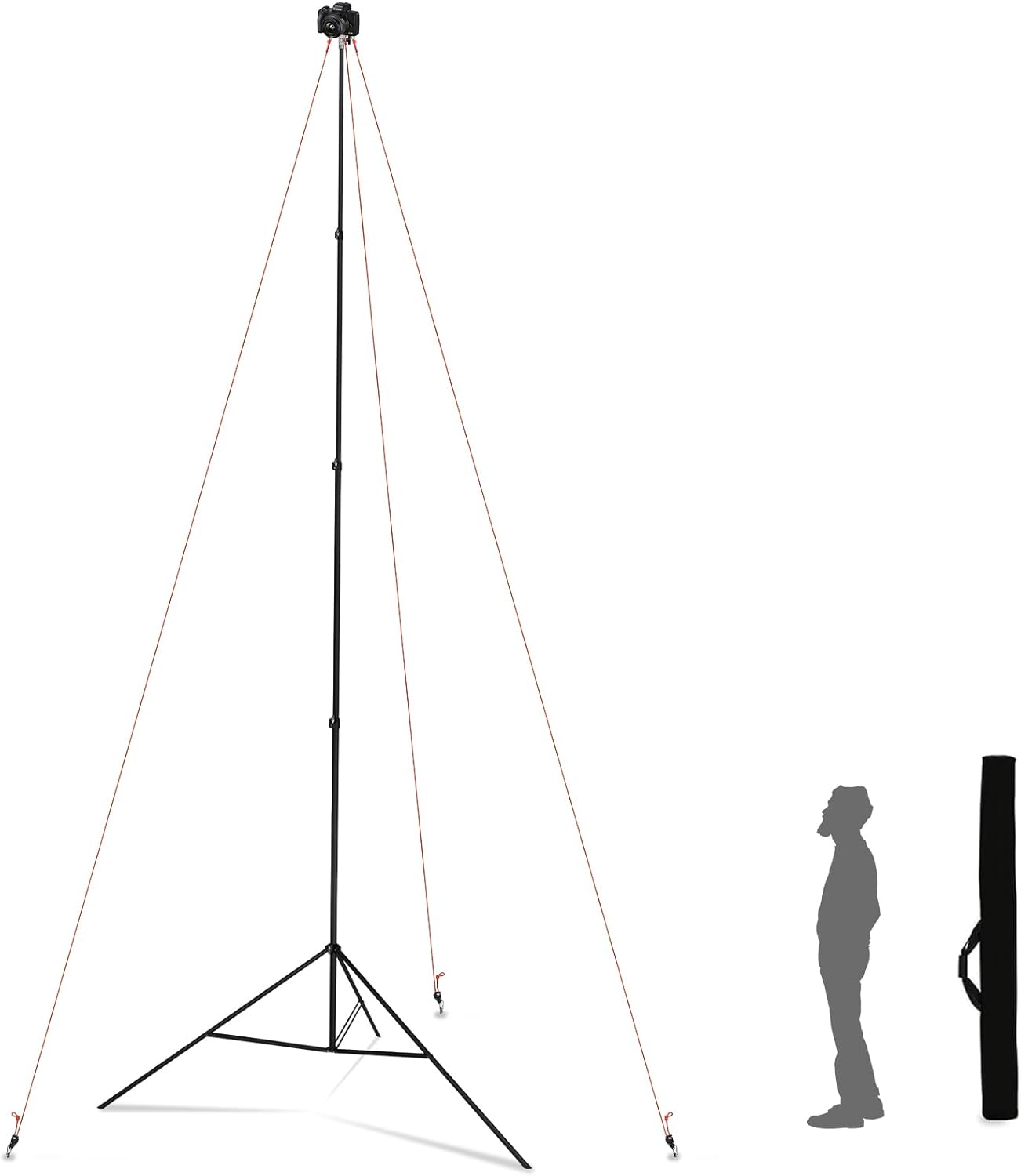 20FT Heavy Duty Tripod Stand for Photography and Overhead Shots