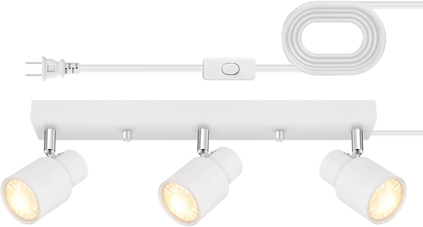 Modern 3-Light Plug-in Track Lighting for Stylish Interiors