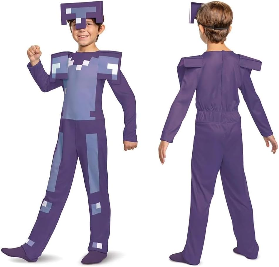Minecraft Costume Enchanted Diamond Armor Outfit for Kids