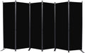 Room Divider 6FT Portable Folding Privacy Screen - 6 Panel 132in Wide