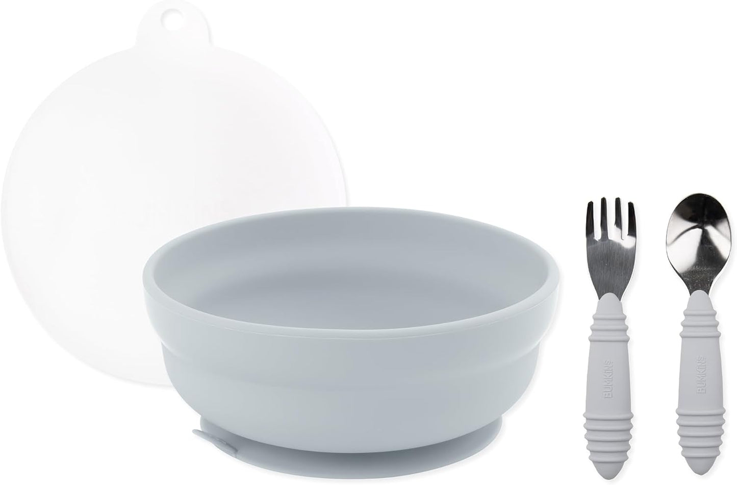 Bumkins Silicone Grip Bowl Set for Easy Toddler Mealtime Fun