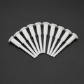 Set of 10 White Yoga Ball Air Stopper Plugs - Secure Diamond Fit