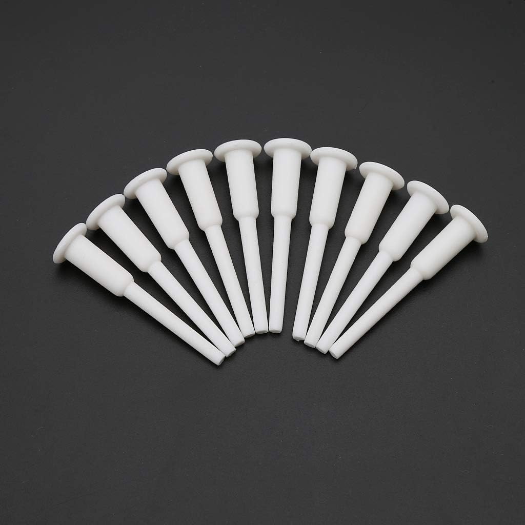 10pc White Yoga Ball Air Stoppers - Diamond Grade Fitness Plug