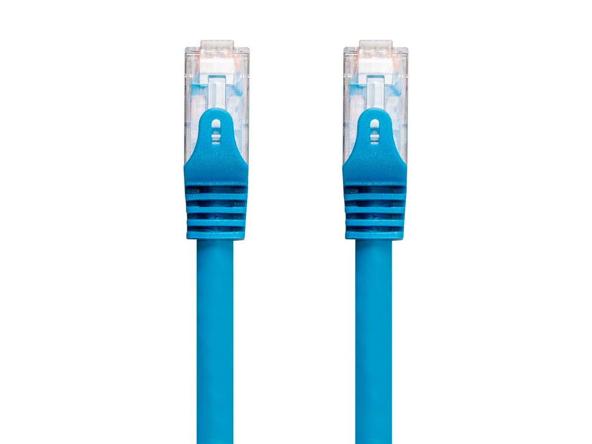 Monoprice Cat6 35ft Blue CMP Patch Cable for High-Speed Networking