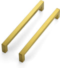 JOY DECOR 12 Pack Gold Cabinet Handles 7-1/2 in Hole Centers