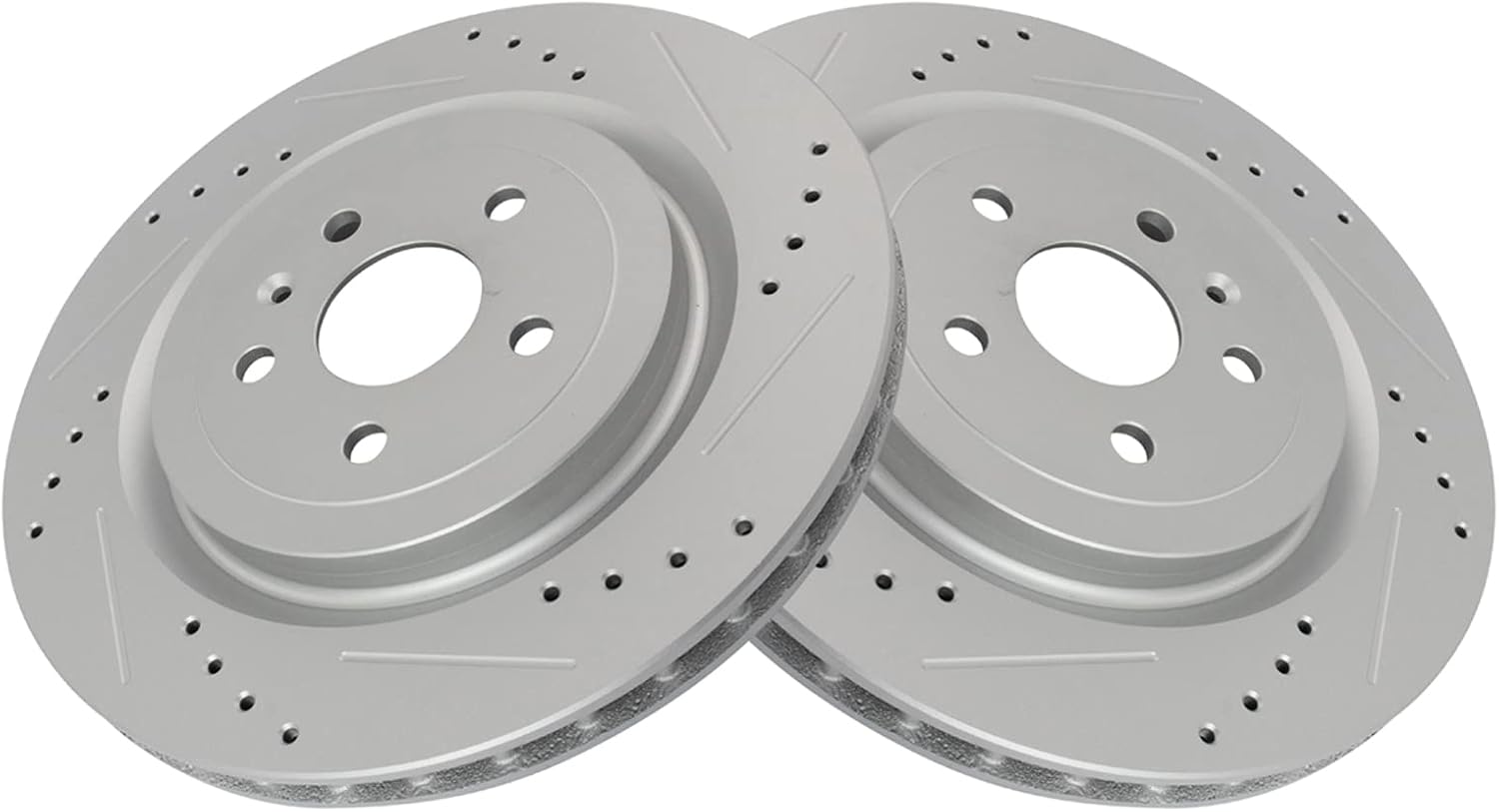 TRQ Rear Performance Brake Rotors Set for Cadillac CTS & Camaro