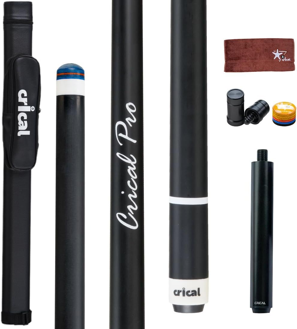 Professional Carbon Fiber Pool Cue Stick 58in for Billiards