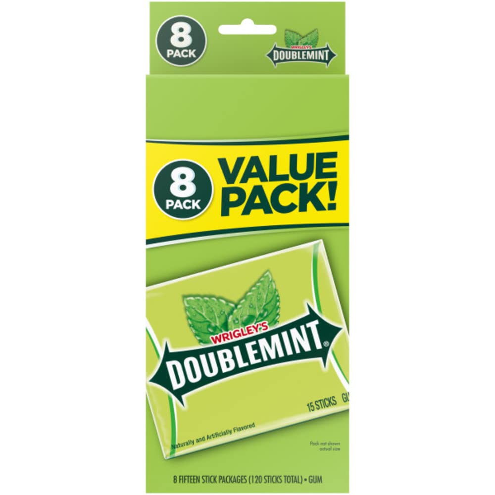 Doublemint Chewing Gum Value Pack - 48 Packs of Freshness