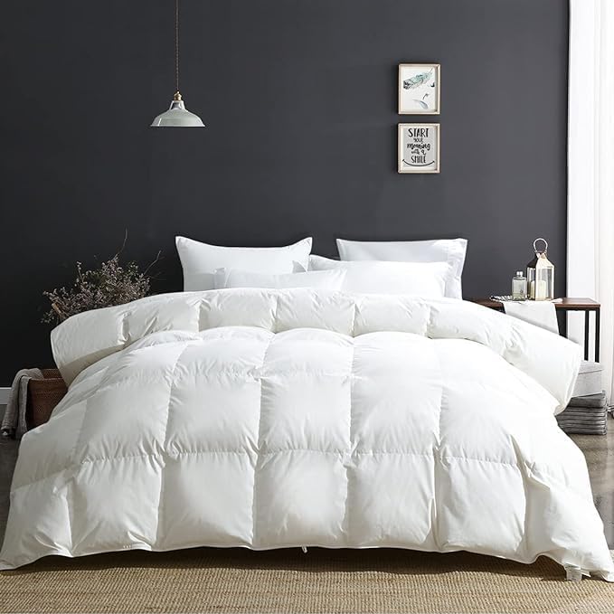 APSMILE Oversized King Luxury Organic Cotton Comforter for All Seasons