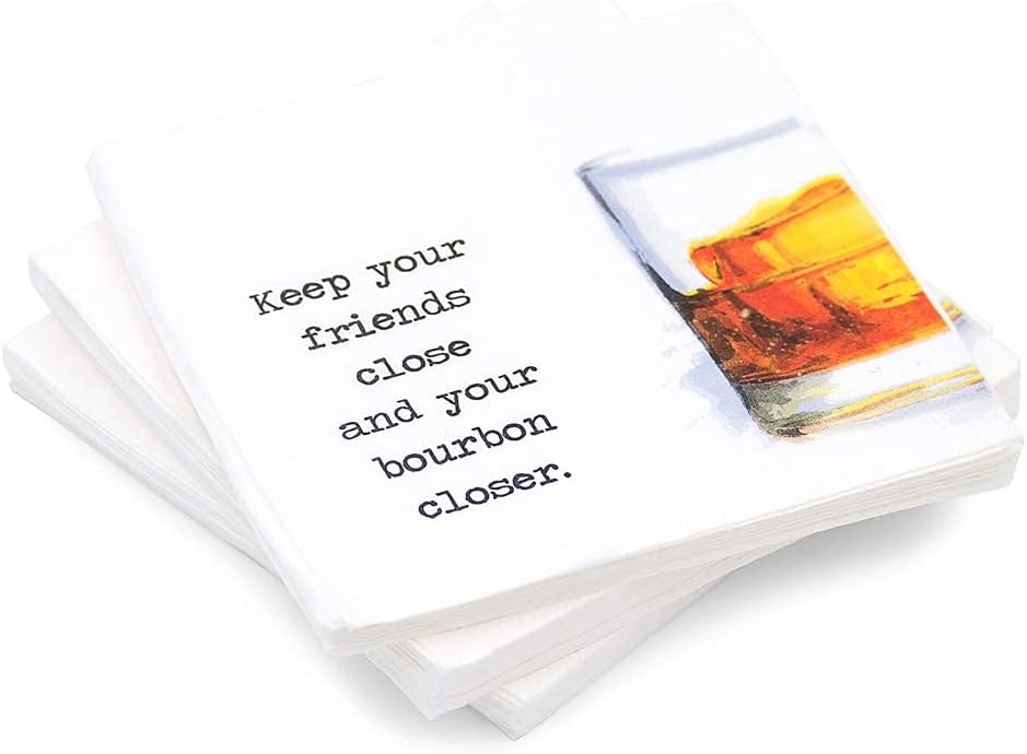 30 Pk Bourbon Lover Cocktail Napkins by Kitschy Collective