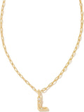 Crystal Letter Short Pendant Necklace - Personalized CZ Initial x