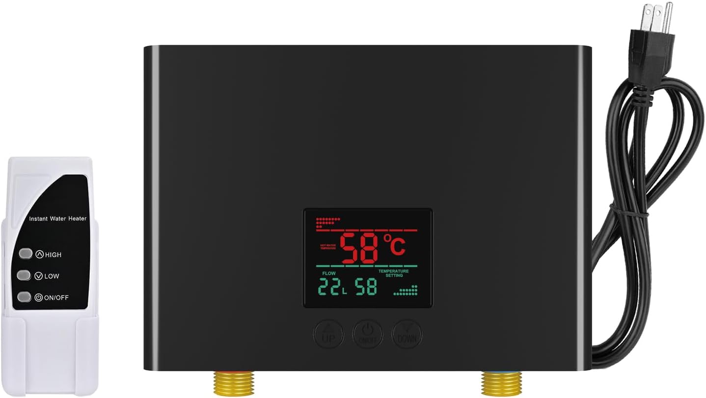 Remote Control Tankless Water Heater - Instant Hot Water