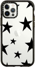 CASETiFY Impact Case for iPhone 12 Pro - Stars Black - Clear Black