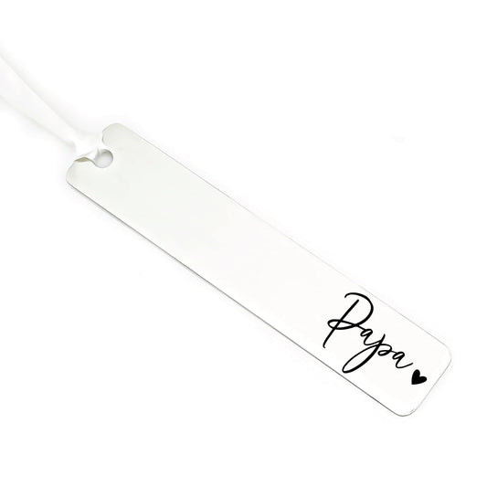 Handmade Papa Bookmark - Personalized Family Gift
