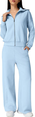 QINSEN Women's Cotton 2 Piece Tracksuit Set - Stylish