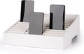 36-Grid Wooden Cell Phone Holder Desktop Organizer for Classroom