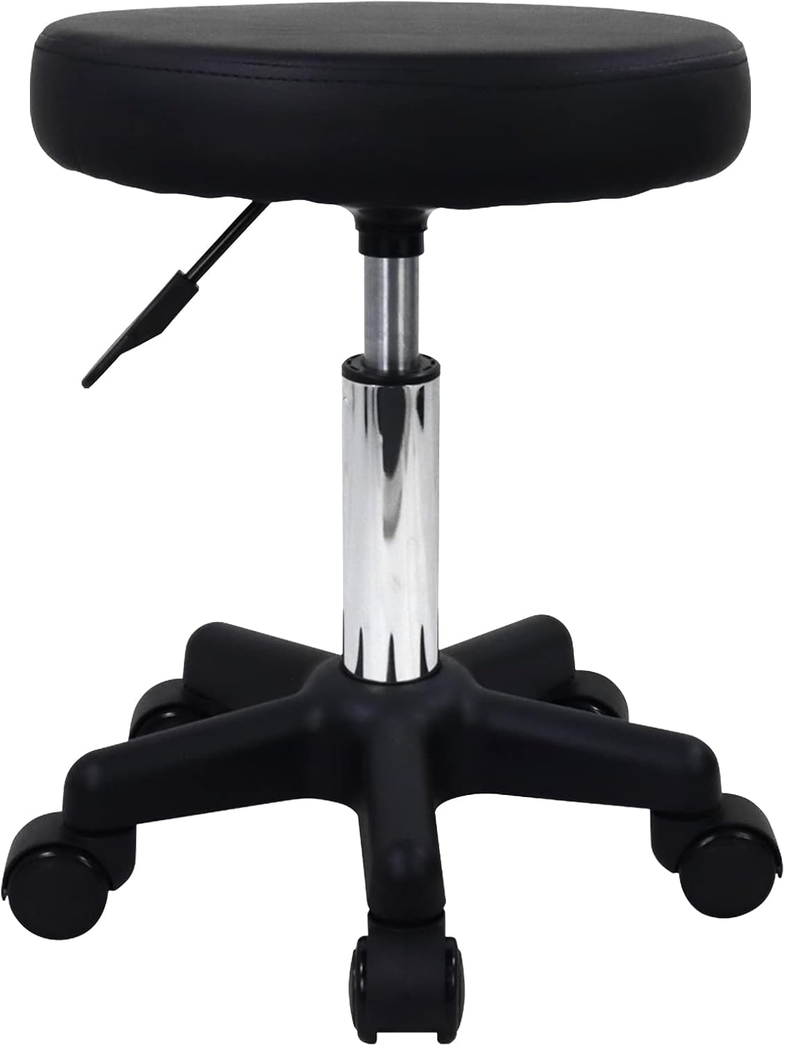 FURWOO Round Rolling Stool for Spa Salon Massage - Adjustable Height