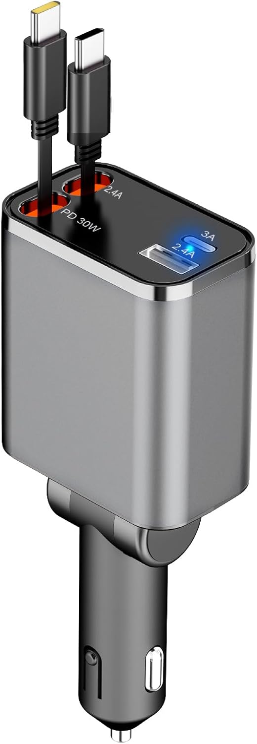 Paiholy Ultra-Fast 4-in-1 Car Charger Powerhouse