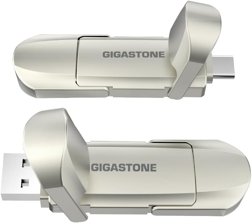 Gigastone Duo Pro Flip USB-A+C 256GB External SSD for Creators