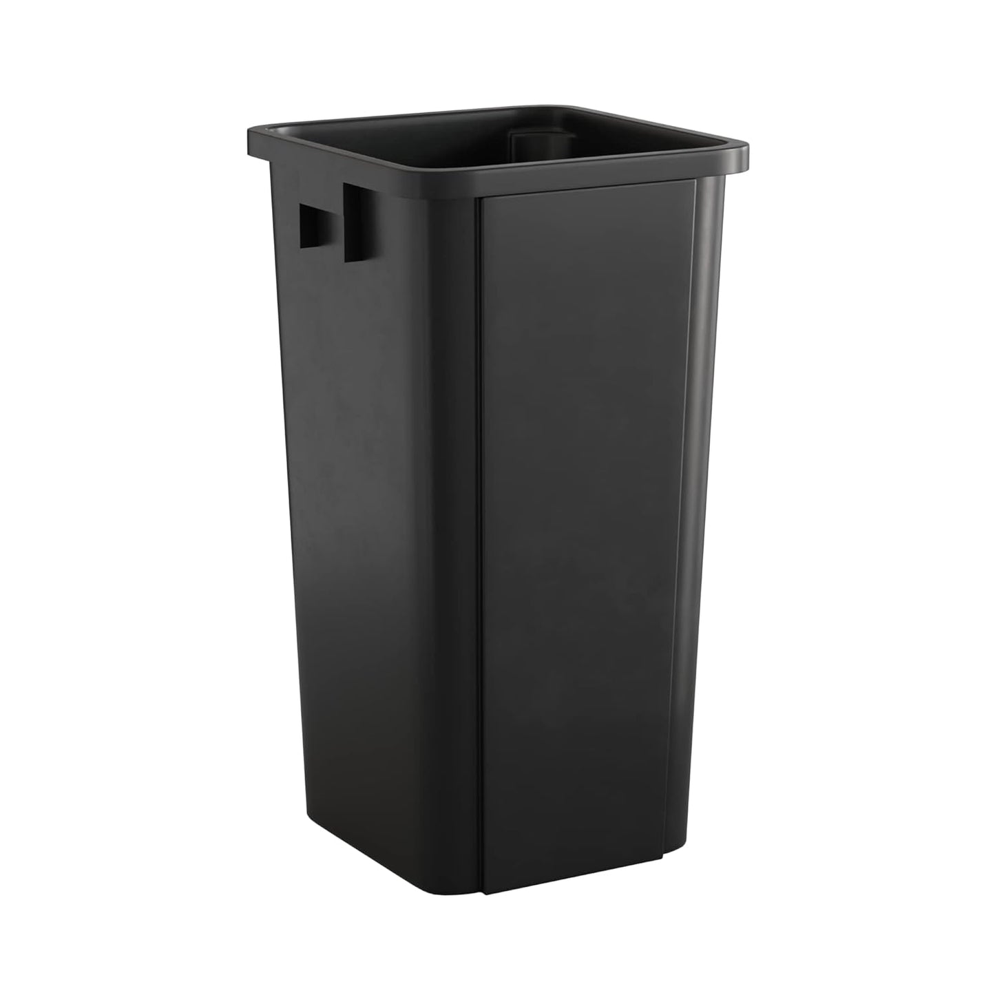23 Gallon Black Square Commercial Trash Can for Efficient Waste