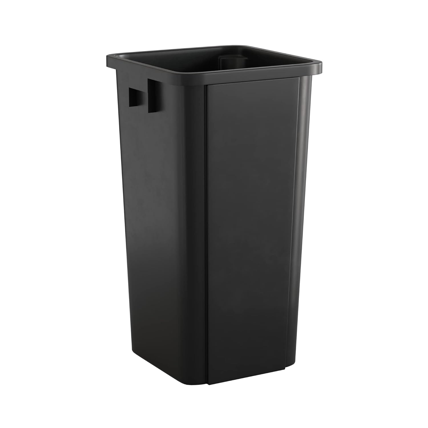 23 Gallon Black Square Commercial Trash Can for Efficient Waste