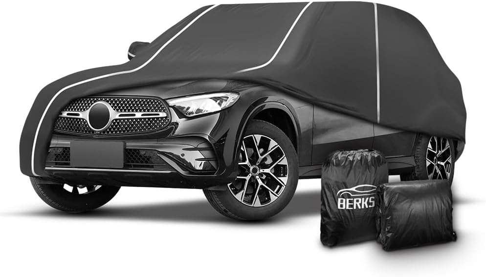 Fluorescent Strip Design Waterproof Car Cover for Mercedes GLC
