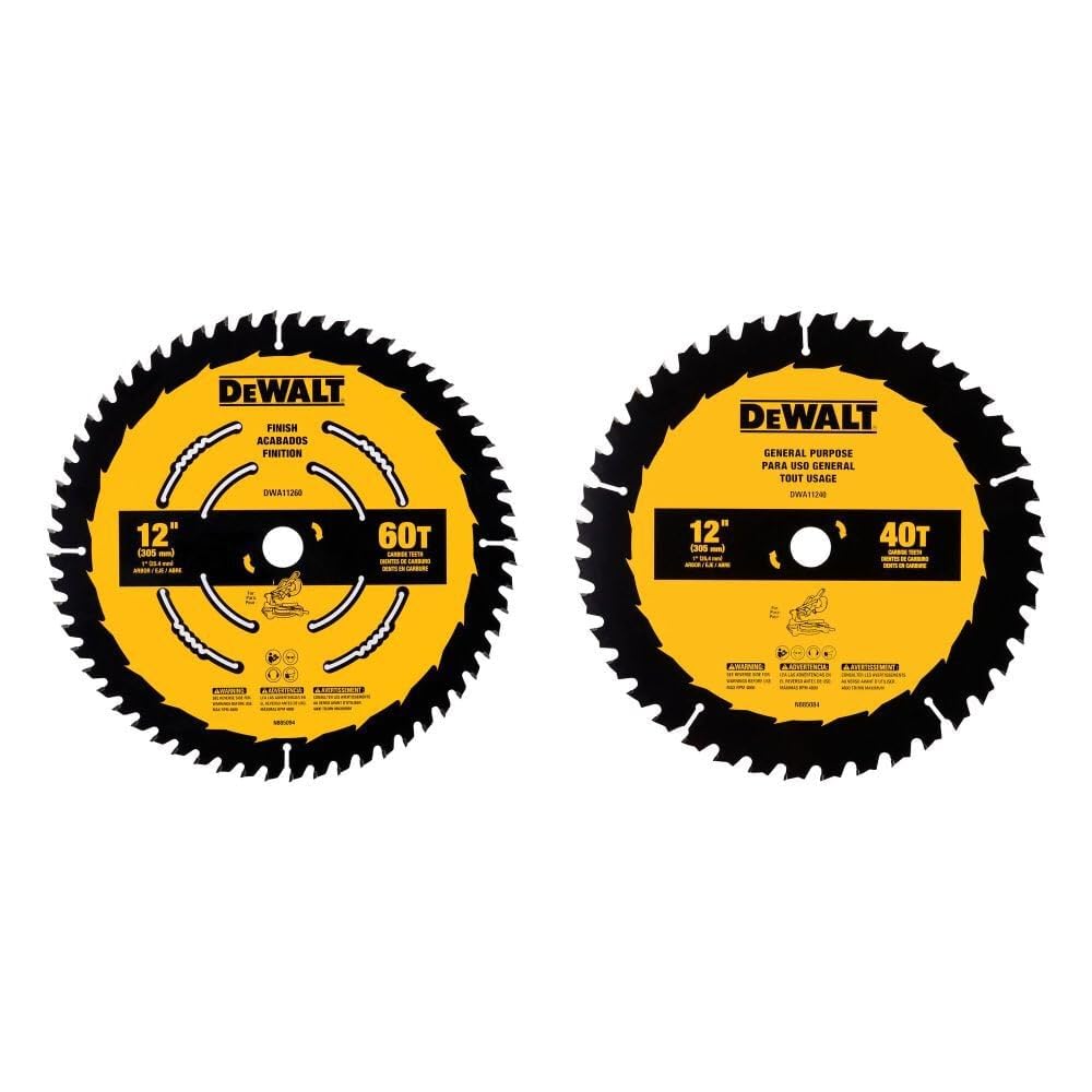 DEWALT Miter Saw Blade Combo Pack for Precision Cutting
