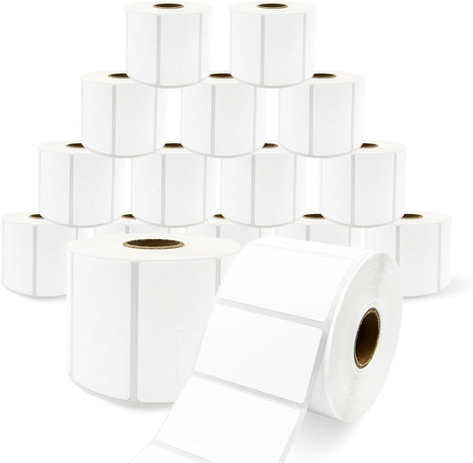 High Quality Perforated Barcode Labels - 16 Rolls