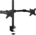 Adjustable Dual Computer Monitor Arm Mount for 32 in Monitors