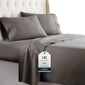 HC COLLECTION Bed Sheets Set King - Ultra Soft Brushed Microfiber