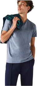 Orange V-Neck Top - Soft Pima Cotton, Regular Fit Lacoste