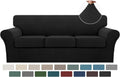 Turquoize 4 Piece Sofa Covers for 3 Cushion Couch - Durable Jacquard