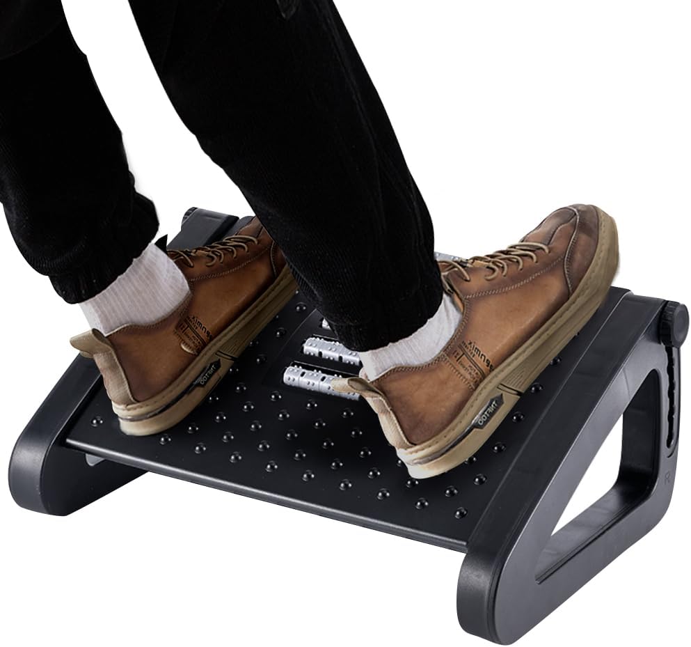 Ergo Foot Rest with Massage Roller - CasaZenith