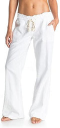 Roxy Oceanside Pant - Lightweight Linen Blend Flare Pant