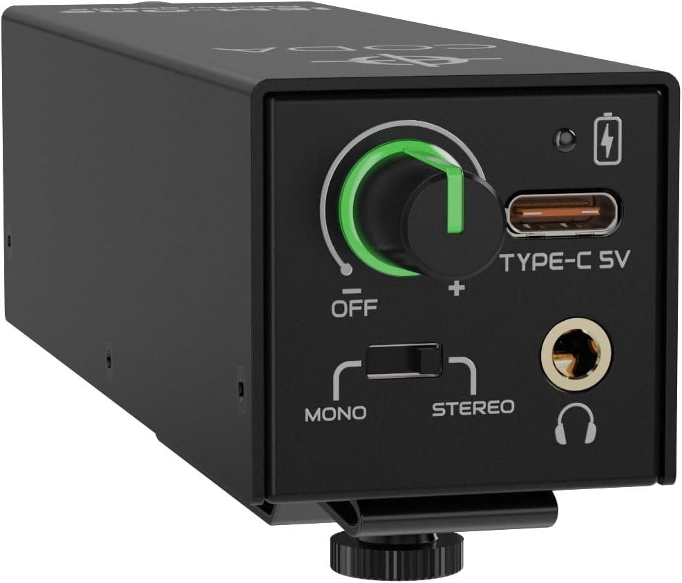 Wired in-Ear Monitor Amplifier for Musicians with USB-C Power