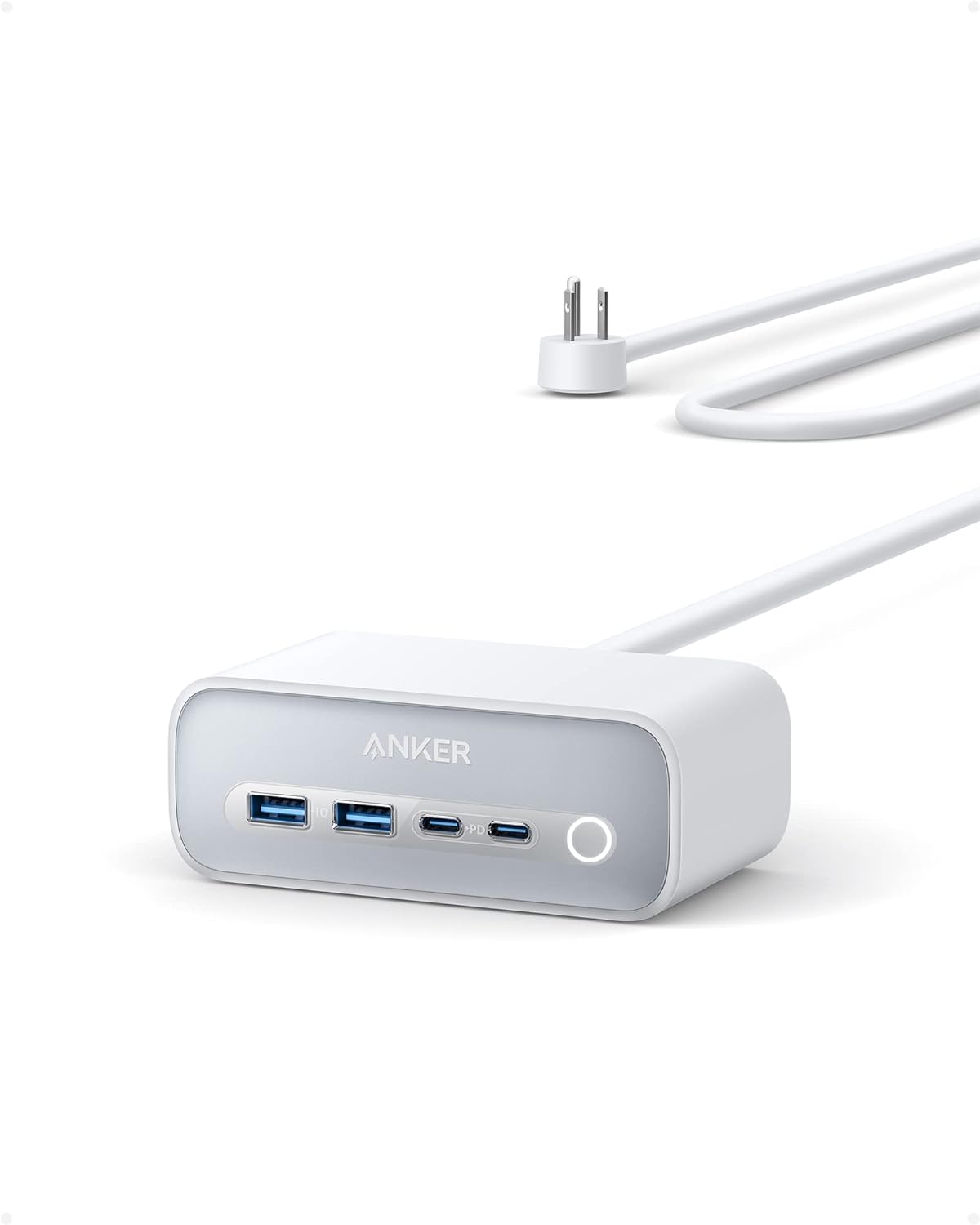 Anker 525 Charging Station - 7-in-1 Power Strip for Fast Charging