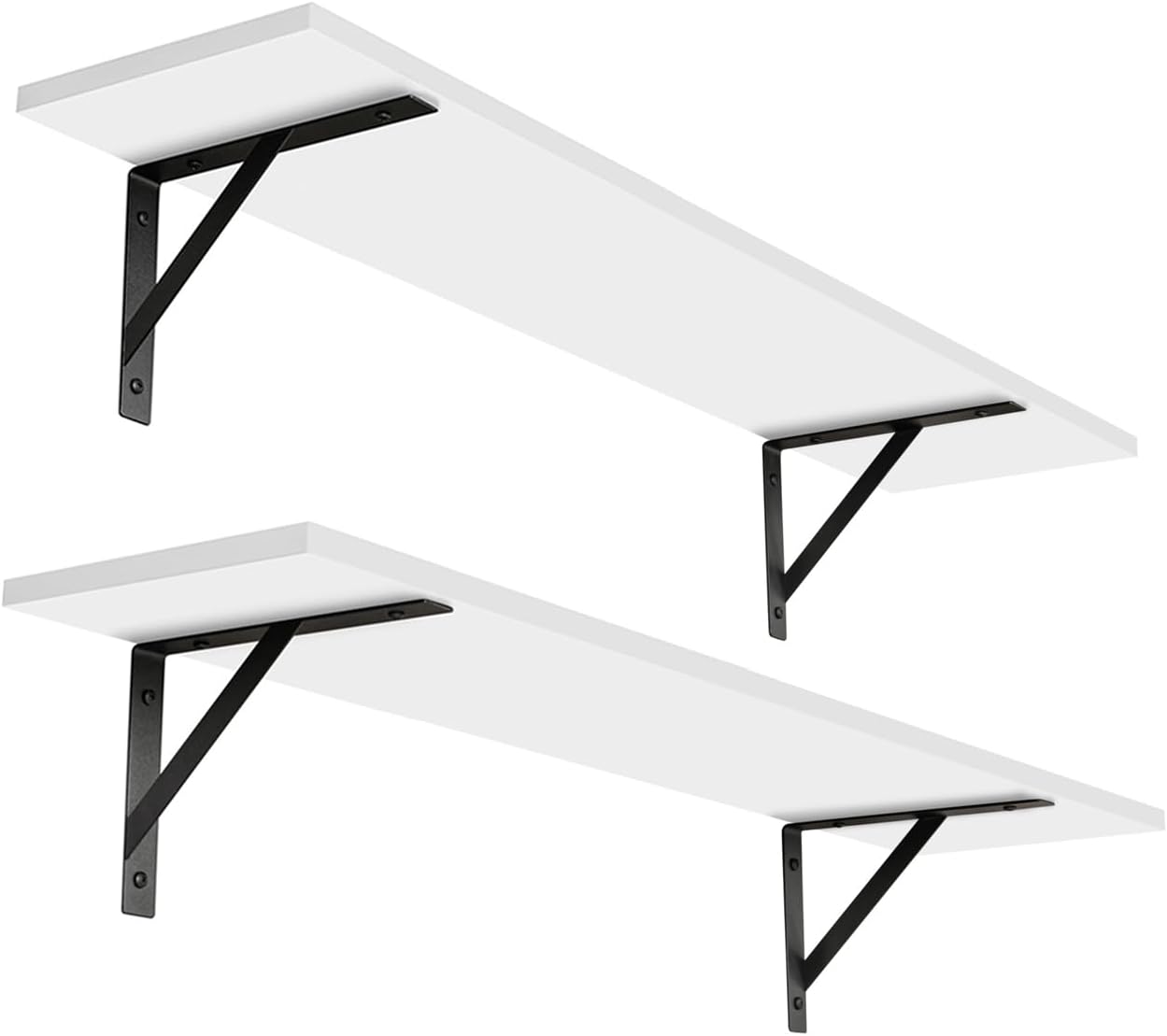 DINZI LVJ Long Wall Shelves Set of 2 for Stylish Storage