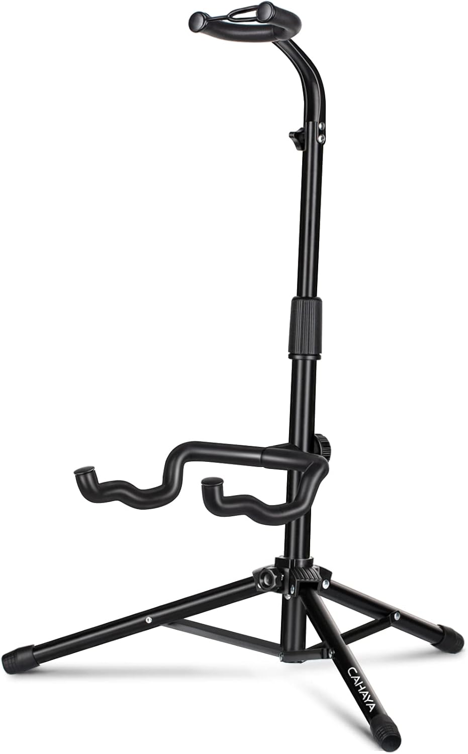 CAHAYA Folding Guitar Stand - Adjustable Height for All Guitars