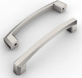 Brushed Satin Nickel Cabinet Pulls Set of 10 for Chic Kitchens