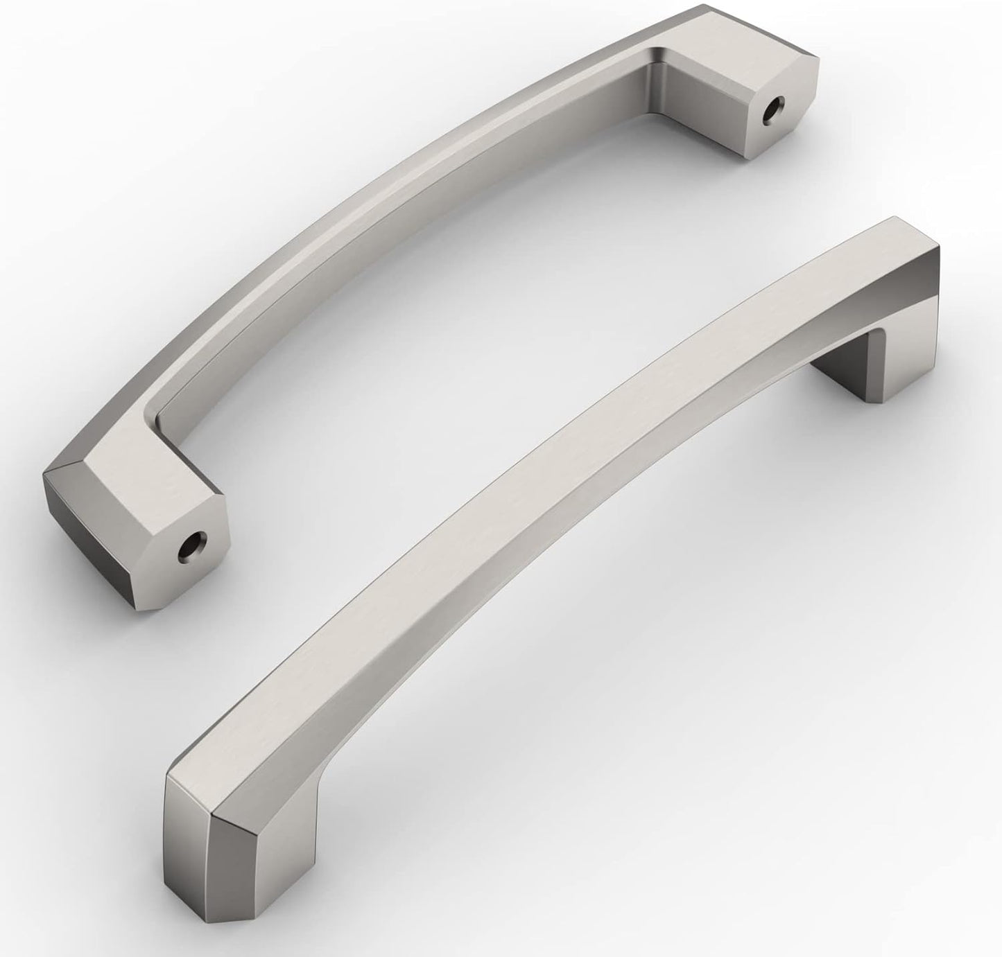 Amerdeco 10 Pack Brushed Satin Nickel Cabinet Pulls for Kitchen